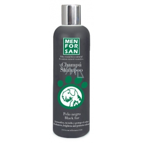 MenForSan Zvýrazní čiernu farbu prírodné šampón pre psov 300 ml