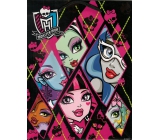 Ditipo Darčeková papierová taška 18 x 10 x 22,7 cm Disney Monster Hight čierno-ružová