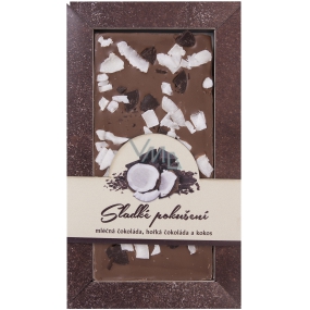 Bohemia Gifts Mliečna horká čokoláda Sladké pokušenie Kokos ručne vyrábaná 80 g