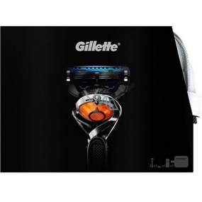 Gillette Fusion ProGlide holiaci strojček + Hydratačný gél na holenie 200 ml + etue, kozmetická sada pre mužov
