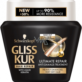 Gliss Kur Ultimate Repair regeneračná maska pre silne poškodené a veľmi suché vlasy 300 ml
