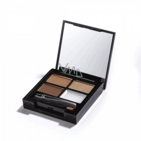 Makeup Revolution Focus & Fix Brow Kit sada na úpravu obočia Medium Dark 5,8 g