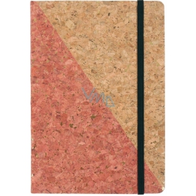 Albi Korkoblok linajkový Ružovo zlatý 80 strán 14,7 x 21 x 1,5 cm