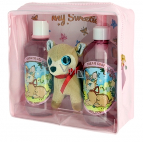 Vivian Gray Baby Melody krémové mydlo pre deti 250 ml + sprchový gél 250 ml + plyšová hračka, kozmetická sada