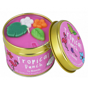 Bomb Cosmetics Tropický punč - Tropical Punch Vonná prírodné, ručne vyrobená sviečka v plechovej dóze horí až 35 hodín