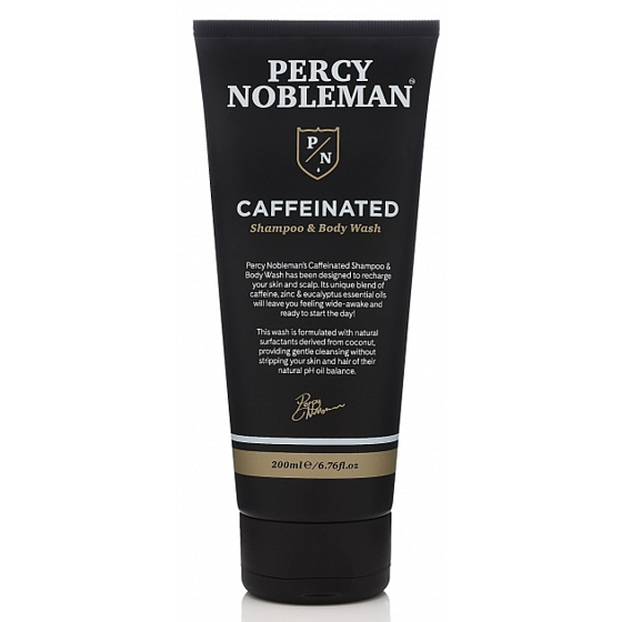 Percy Nobleman 2v1 Kofeínový šampón a umývací gél pre mužov 200 ml