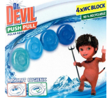 Dr. Devil Polar Aqua Push Pull WC blok bez košíka 4 x 20 g