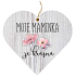 Bohemia Gifts Drevené srdce s vôňou bielizne Mum 7,5 cm