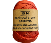 Albi Rafia prírodná papierová stuha červená 10 m