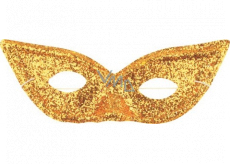 Mačacie oko trblietavé škraboška Golden vhodné pre dospelých 1 kus