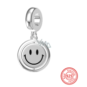 Striebro 925 Smiley - American Dream - Smile, you are beautiful, náramok prívesok symbol