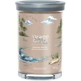 Yankee Candle Seaside Woods - Vonná sviečka Seaside Woods Signature Tumbler veľké sklo 2 knôty 567 g