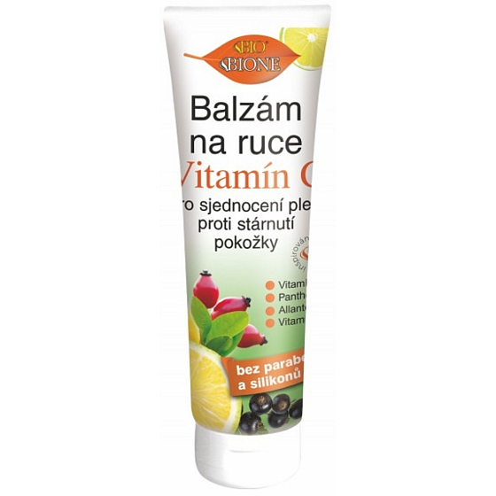 Bione Cosmetics Regeneračný a zvláčňujúci balzam na ruky s vitamínom C 205 ml