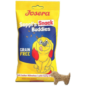 Josera Seppl´s Snack Buddies s kuracím mäsom, zemiakmi a hráškom doplnkové krmivo pre psy 150 g