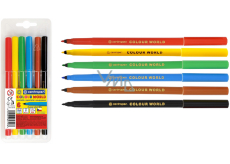 Centropen Colour World zmývateľné fixky 6 kusov