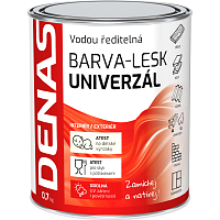 DENAS UNIVERZÁL-LESK vrchná farba na drevo, kov a betón, 0655 tmavohnedá, 700 g