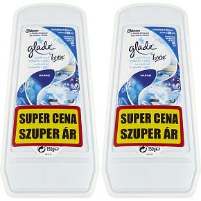 Glade osviežovač vzduchu Gel Pure Clean Marine duo pack 2× 150 g
