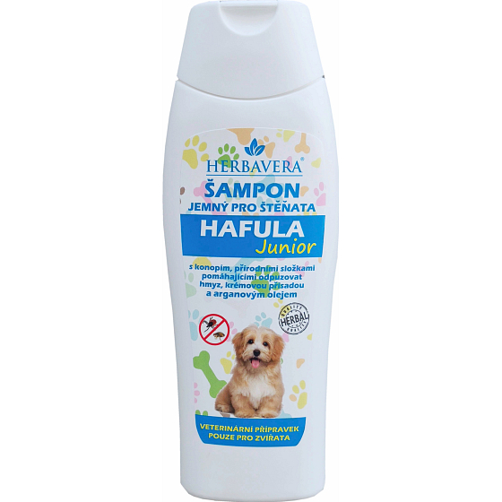 Herbavera Hafula junior antiparazitný šampón pre šteniatka, 250 ml