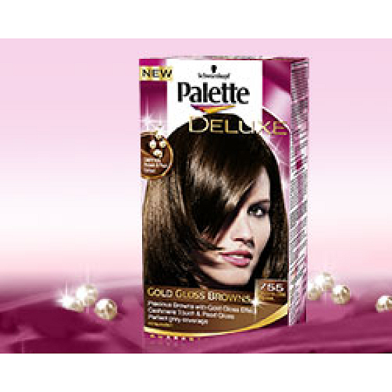 Schwarzkopf Palette Deluxe farba na vlasy 755 Žiarivo zlatá moka 115 ml
