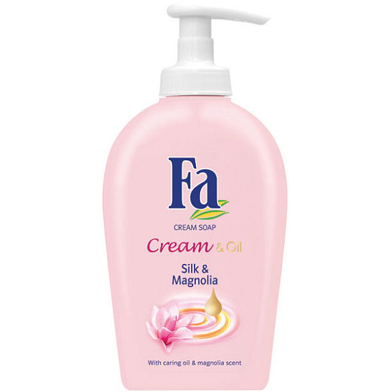 Fa Cream & Oil Silk & Magnolia tekuté mydlo s dávkovačom 300 ml