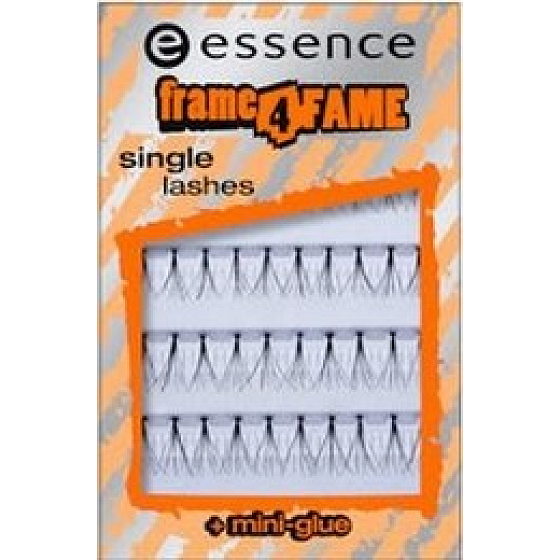 Essence Frame for Fame Umelé nalepovacie trsy 03 Single Lashes 40 kusov trsov + mini lepidlo 1 ml