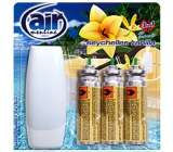 Air Menline Seychelles Vanilla Happy Osviežovač vzduchu komplet + náplne 3 x 15 ml sprej