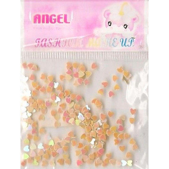 Angel Ozdoby na nechty srdiečka béžovej 1 balenie