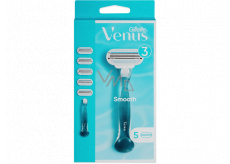 Gillette Venus Smooth holiaci strojček + náhradné hlavice 5 kusov pre ženy