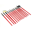 Be Chic! Luxury Red Collection sada 22 kozmetických štetcov