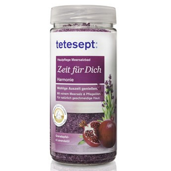 Tetesept Harmónia 100% Morská soľ do kúpeľa 500 g