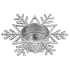 Yankee Candle Twinkling Snowflake svietnik vločka na čajovú sviečku