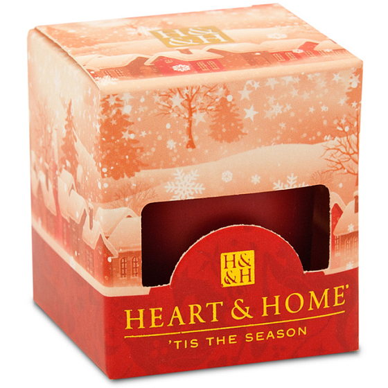 Heart & Home Štedrý večer Sójová vonná sviečka bez obalu horí až 15 hodín 53 g