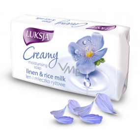Luksja Creamy Linen & Rice milk - ľan a ryžové mlieko toaletné mydlo 90 g