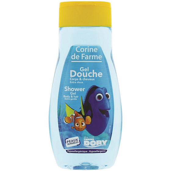 Corine de Farma Disney Finding Dory 2v1 šampón na vlasy a sprchový gél pre deti 250 ml