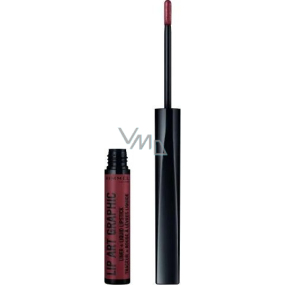 Rimmel London Lip Art Graphic kontúrovacia ceruzka + tekutý rúž 2v1 760 Now or Never 1,8 ml