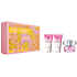 Versace Bright Crystal toaletná voda pre ženy 50 ml + telové mlieko 50 ml + sprchový gél 50 ml, darčeková sada