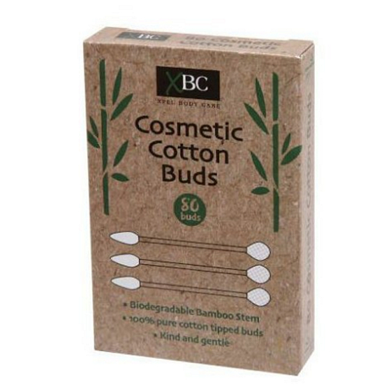 XBC Bamboo Eco bambusové tyčinky zo 100% bavlnv do uší 80 kusov