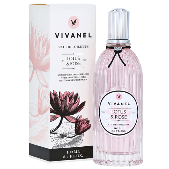 Vivian Gray Vivanel Lotus & Rose luxusná toaletná voda s esenciálnymi olejmi pre ženy 100 ml