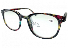 Berkeley Čítacie dioptrické okuliare +1 plast murované fialovo-hnedé 1 kus MC2198