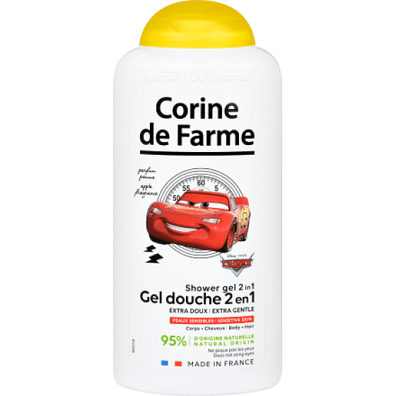Corine de Farmu Autá 2v1 šampón na vlasy a sprchový gél pre deti 300 ml