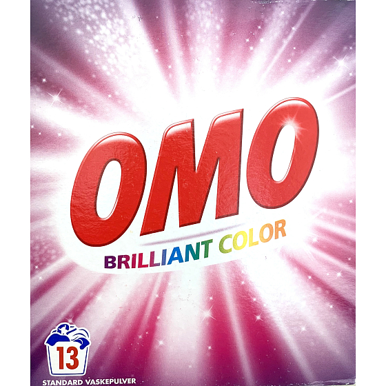 Omo Brilliant Color prací prášok, farebný 13 dávok 0,91 kg