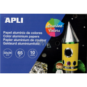 Apli Metalický papier mix color block 32 x 24 cm 10 listov