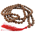 108 Mala Shiva Rudraksha, meditačné šperky, prírodné indické semienka, uzlíky, elastické, ručne vyrobené, strapce 8 cm, korálky 7-8 mm