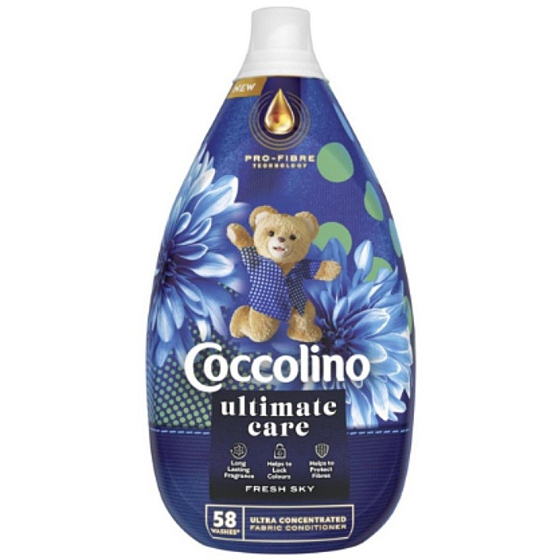Coccolino Ultimate Care Fresh Sky koncentrovaná aviváž 58 dávok 870 ml