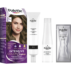 Schwarzkopf Palette Intensive Color Creme, farba na vlasy, 7-1 ľadový stredne plavý, 50 ml