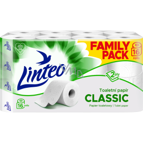 Linteo Classic toaletný papier 2vrstvový, 16 rolí, 15m rola