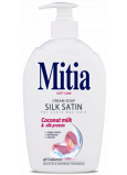 Mitia Silk Satin s kokosovým mliekom tekuté mydlo dávkovač 500 ml