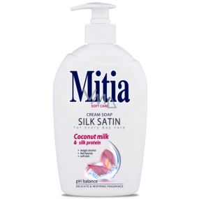 Mitia Silk Satin s kokosovým mliekom tekuté mydlo dávkovač 500 ml