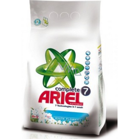 Ariel Complete 7 White Flowers prací prášok na bielu bielizeň 5 kg