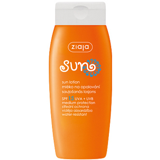 Ziaja Sun SPF 15 mlieko na opaľovanie stredná ochrana 150 ml